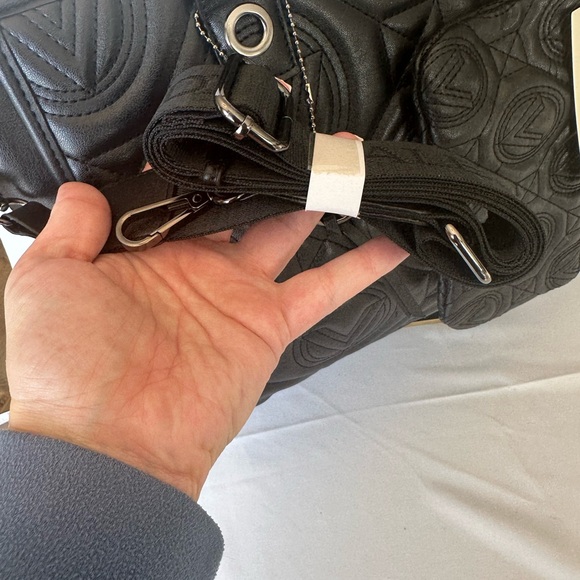 XL Valentino Orlandi Quilted Tote w/ Crossbody! Perfect for laptop!  $359 MSRP - Picture 3 of 8